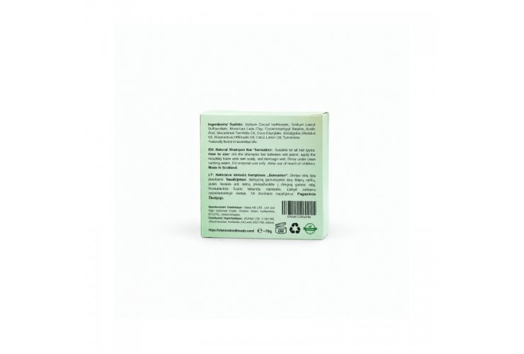 Sensation – Rhassoul Clay Shampoo Bar for Scalp – Vilana