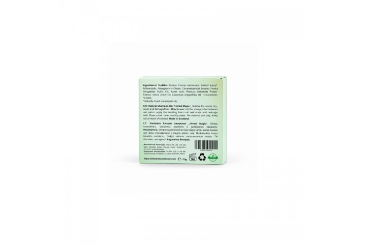Herbal Magic – Natural Herbal Shampoo Bar – Vilana